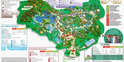 Zemljevid Asterix parka