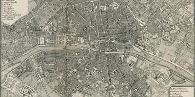 Zemljevid Pariza 1800