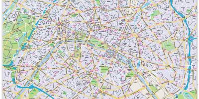 Zemljevid Pariza city center