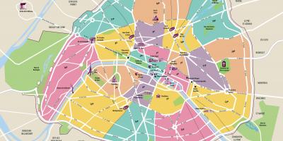 Zemljevid Pariza intramural