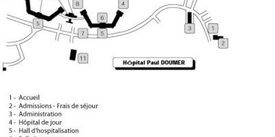 Zemljevid Paul družba doumer bolnišnici