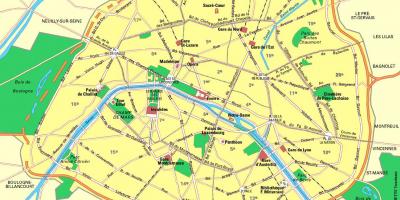 Zemljevid parizu postaje