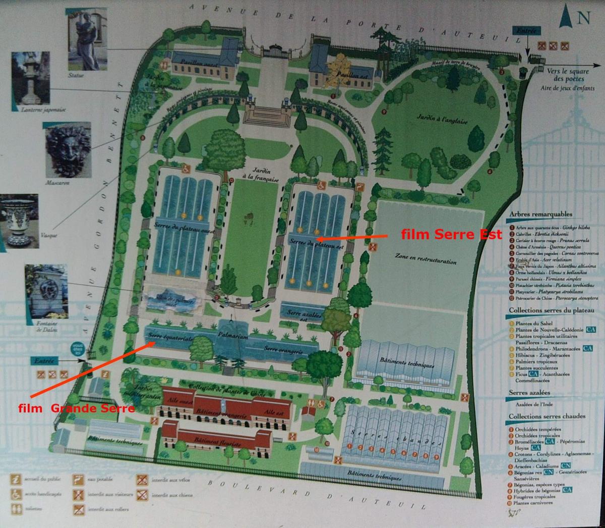 Zemljevid Jardin des Serres d'Auteuil