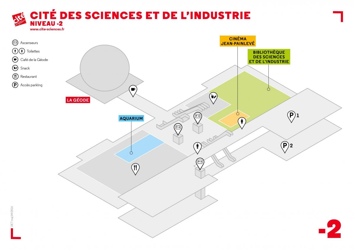 Zemljevid Idealno des Sciences et de l ' Industrie Ravni -2