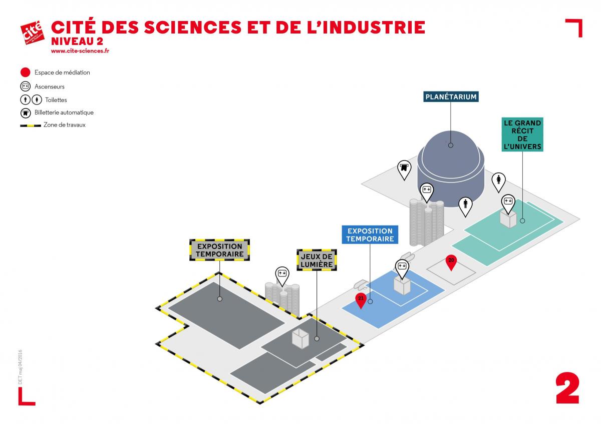 Zemljevid Idealno des Sciences et de l ' Industrie, Stopnja 2