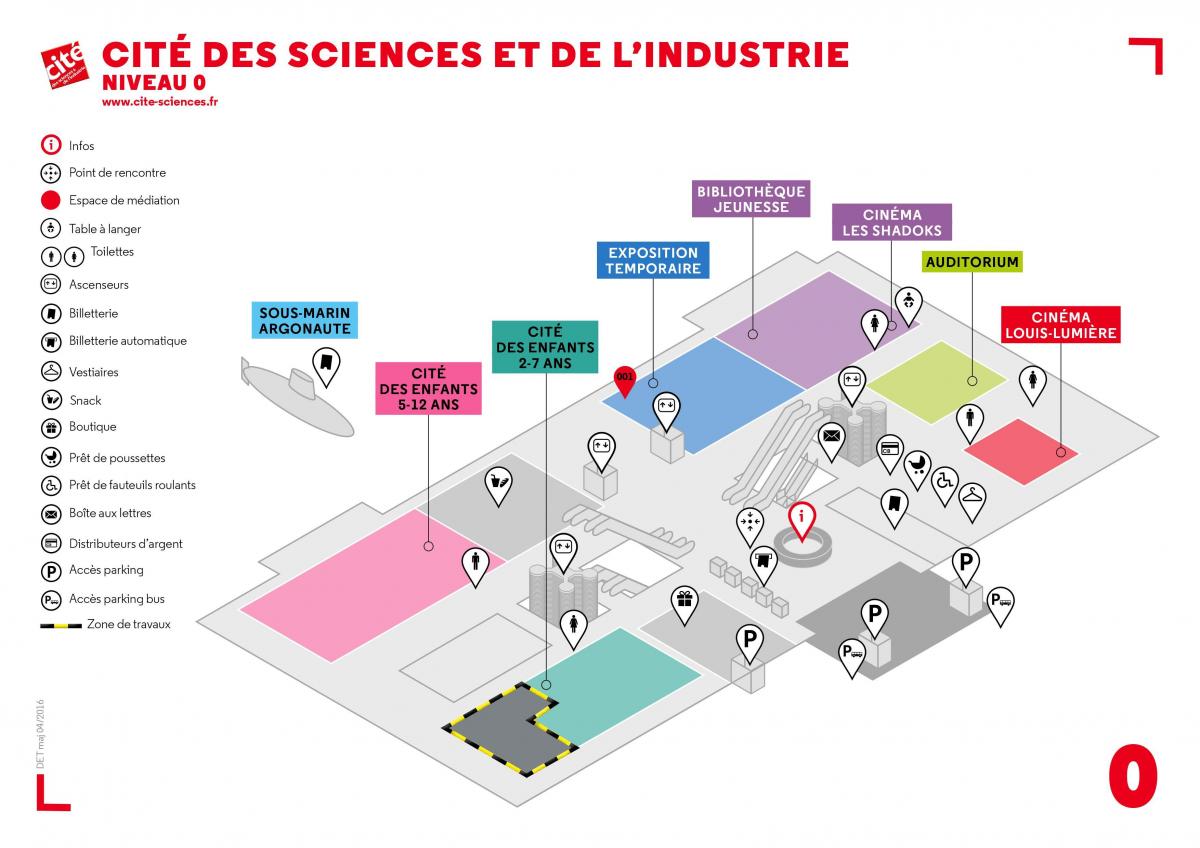 Zemljevid Idealno des Sciences et de l ' Industrie
