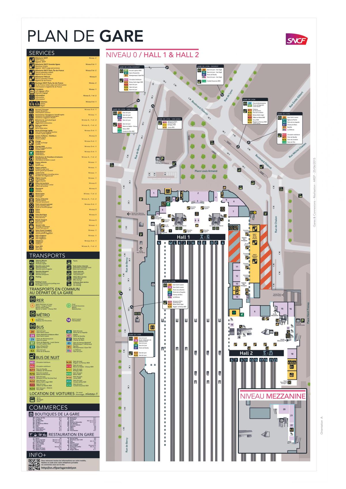 Zemljevid Pariza-Gare de Lyon