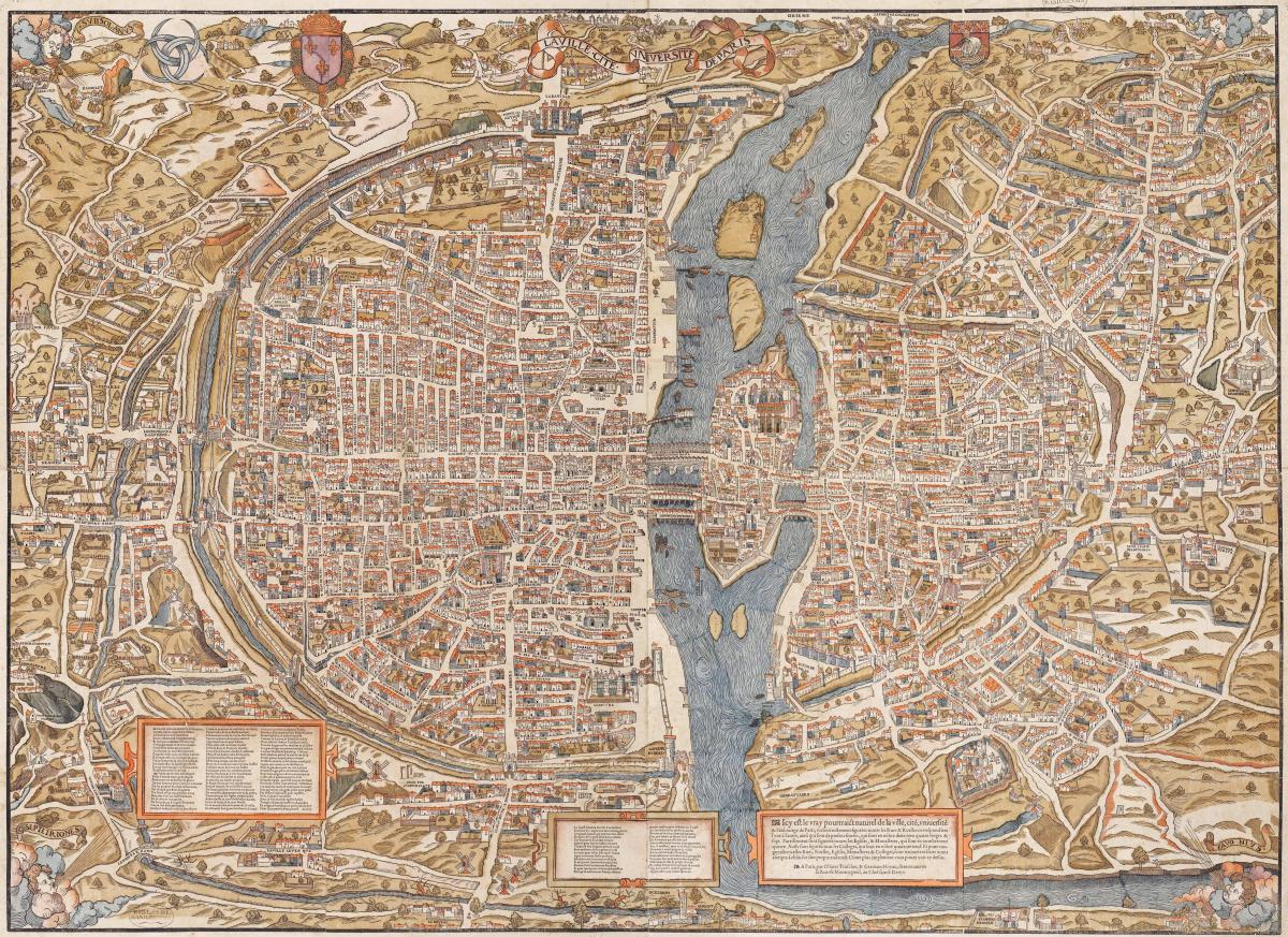 Zemljevid Stari Pariz