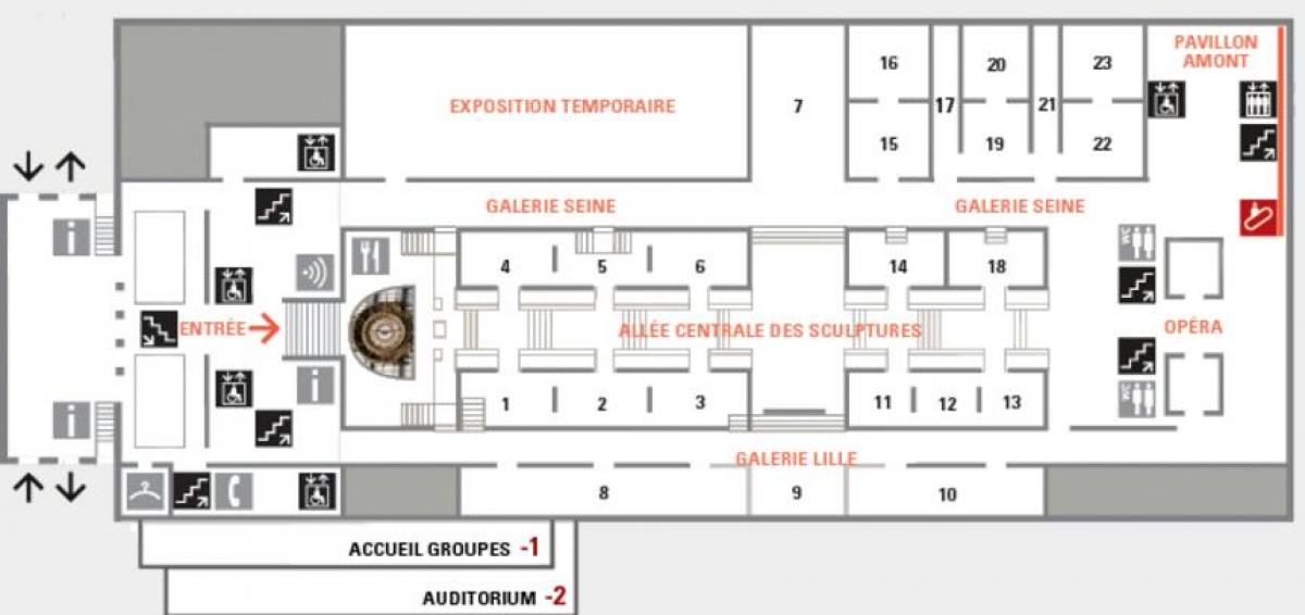 Zemljevid Musée d ' Orsay