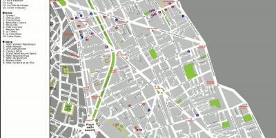 Zemljevid 11. okrožju Pariza