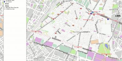 Zemljevid 14. okrožju Pariza