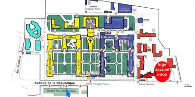 Zemljevid Charles-Foix bolnišnici