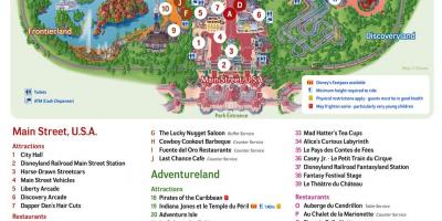 Zemljevid Disneyland Paris