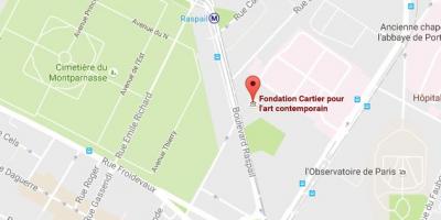 Zemljevid Fondation Cartier