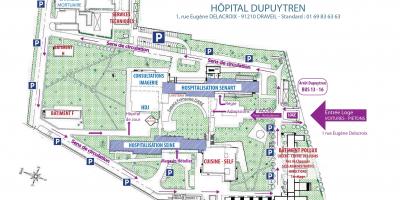 Zemljevid Joffre-Dupuytren bolnišnici