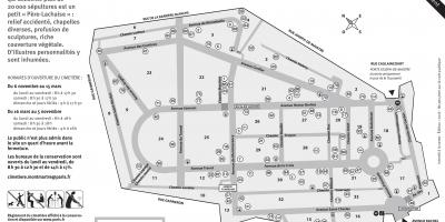 Zemljevid Montmartre Pokopališču