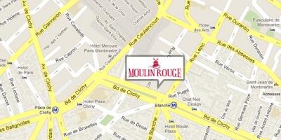 Zemljevid Moulin rouge