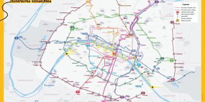 Zemljevid Pariza kolesom