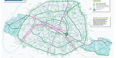 Zemljevid Pariza kolo