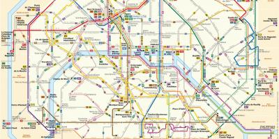 Zemljevid RATP avtobus