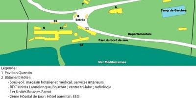 Zemljevid San Salvadour bolnišnici
