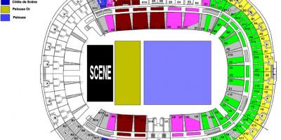 Zemljevid Stade de France Koncert