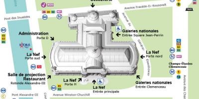 Zemljevid Grand Palais