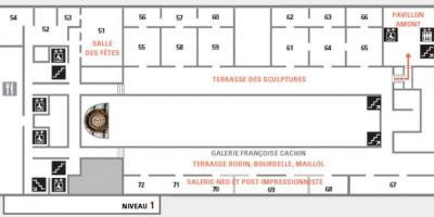 Zemljevid Musée d ' Orsay, Stopnja 2